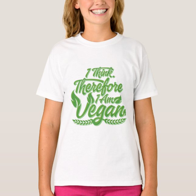 Camiseta Eu Acho, Por Isso Sou Vegan (Frente)