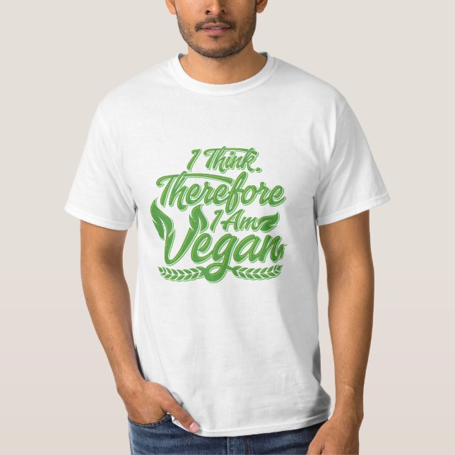 Camiseta Eu Acho, Por Isso Sou Vegan (Frente)