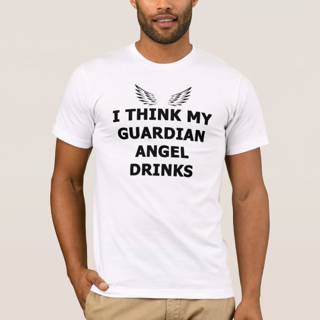 Camiseta Eu Acho Que Meu Anjo Guardião Bebe (Frente)
