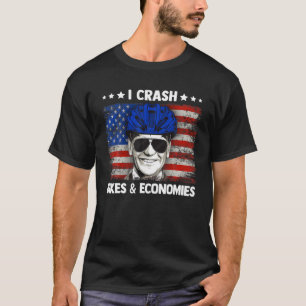 Camiseta Eu Acidente De Bicicleta Engraçado E Economias