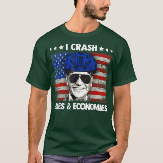 Camiseta Eu Acidente De Bicicleta Engraçado E Economias