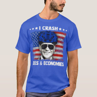 Camiseta Eu Acidente De Bicicleta Engraçado E Economias