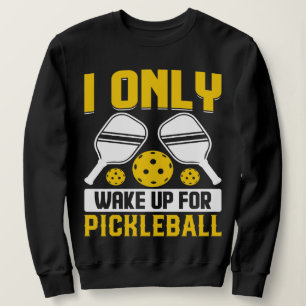 Camiseta Eu acordar Arte de Pickleball para Homens Mulheres