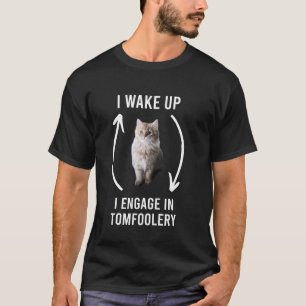 Camiseta Eu Acordar Que Eu Me Engajo Em Tomtolery Cat Meme