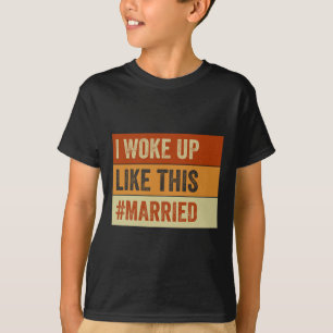 Camiseta Eu acordei assim Casada Noiva Nova Nova Esposa Mar