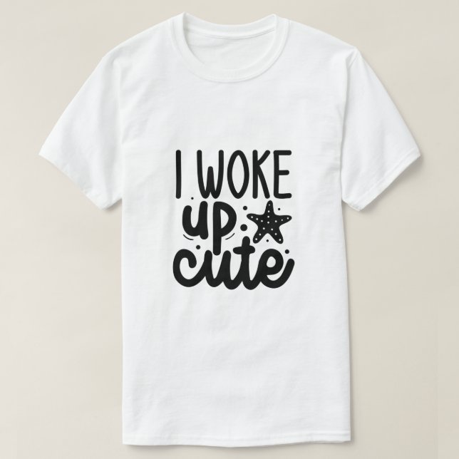 Camiseta Eu acordei bonita (Frente do Design)