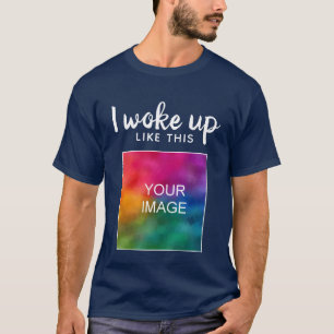Camiseta Eu Acordei Como Este Mens Personalizado Moderno En