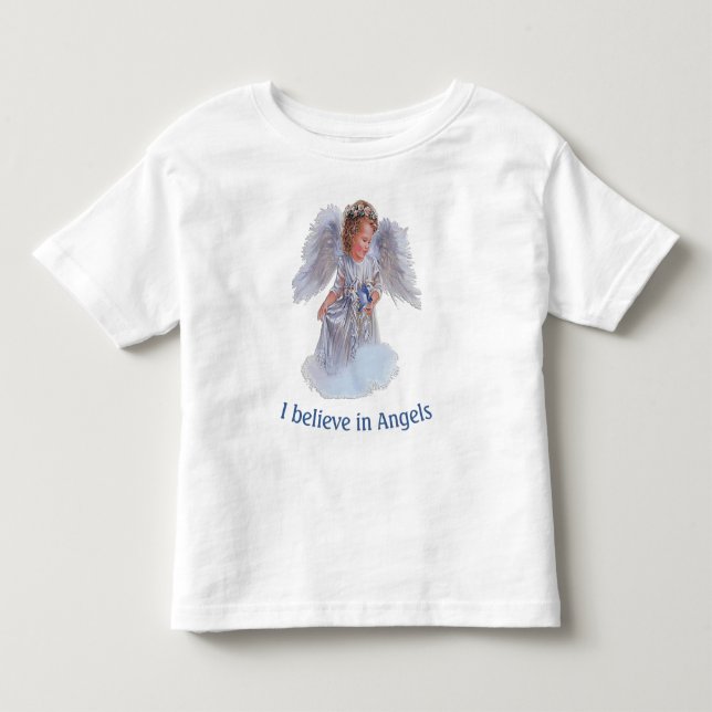 Camiseta Eu acredito em Anjos (Frente)