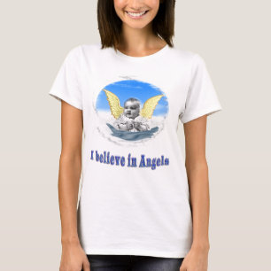 Camiseta Eu acredito em Anjos