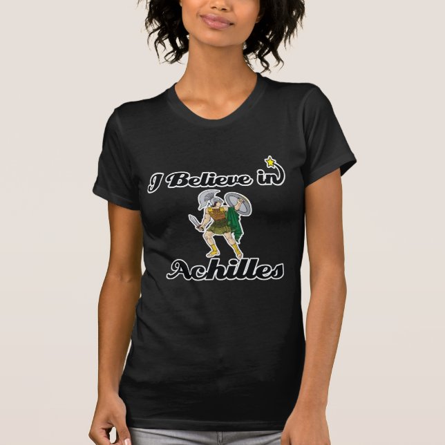 Camiseta eu acredito em aquiles (Frente)