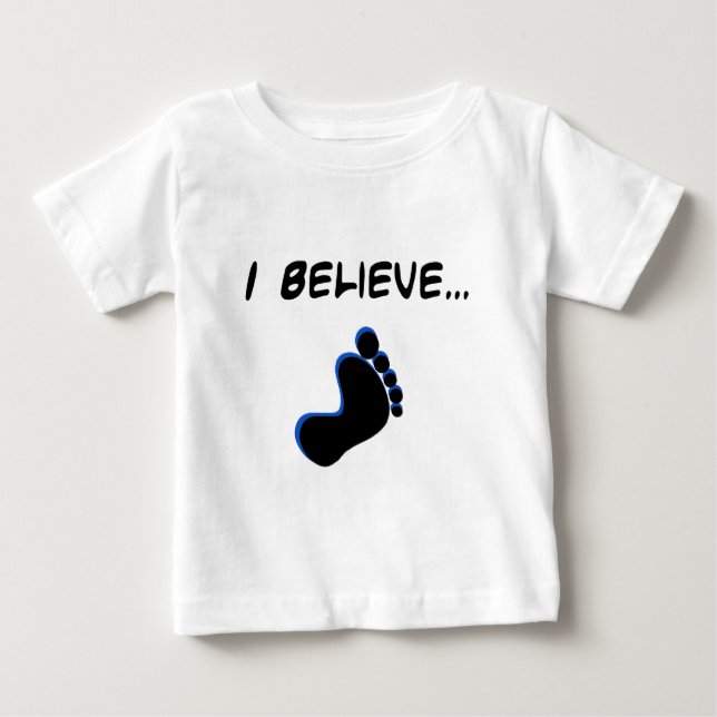 Camiseta Eu acredito em Bigfoot (Frente)