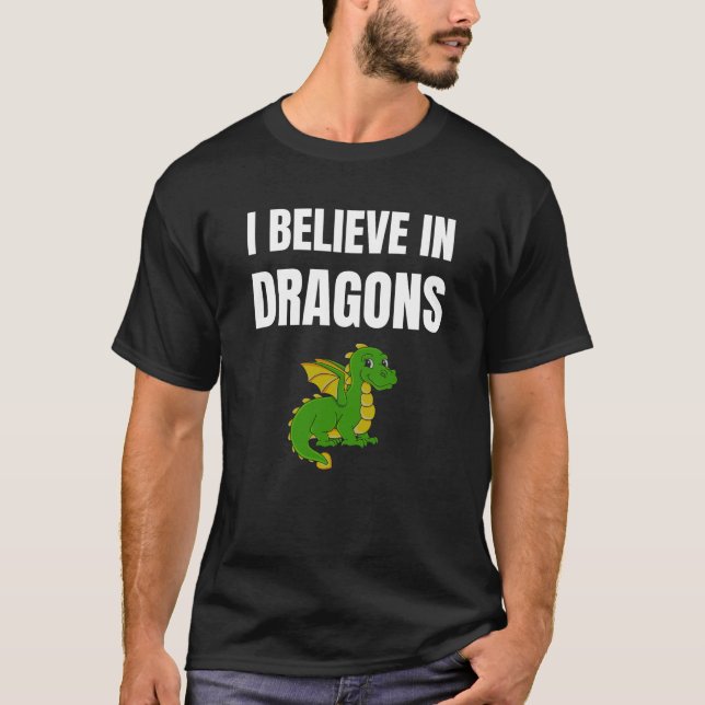 Camiseta Eu acredito em Dragões (Frente)
