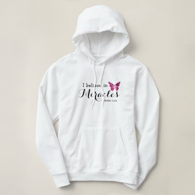 Camiseta Eu acredito em milagres (Frente do Design)