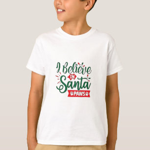 Camiseta Eu acredito em Papais noeis patas fabulosas amante