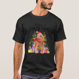 Camiseta Eu Acredito Em Papais noeis Peças Cute Cocker Span