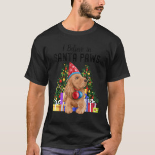 Camiseta Eu Acredito Em Papais noeis Peças Cute Cocker Span