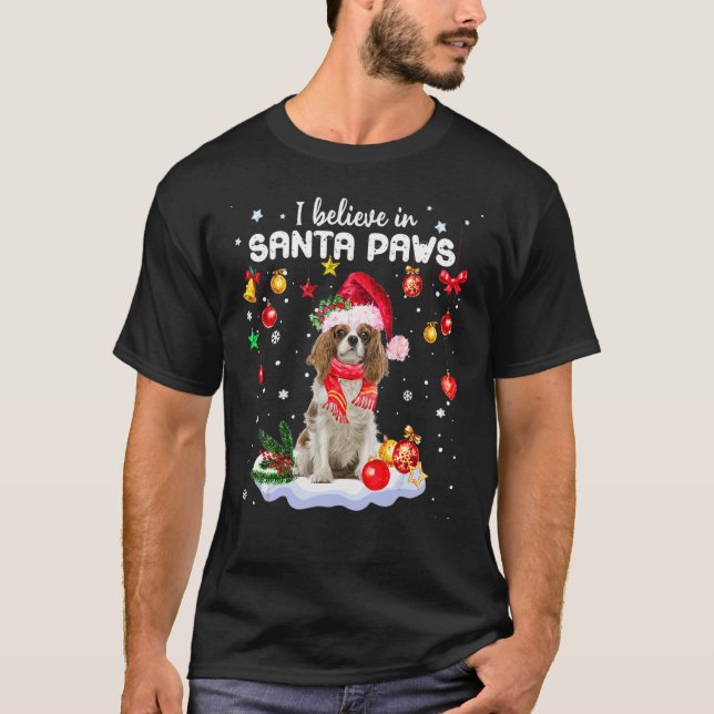 Camiseta Eu Acredito Em Papais noeis Peixes Cavaleiros Rei  (Frente)