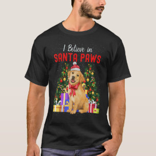 Camiseta Eu Acredito Em Papais noeis Pinças Feliz Natal Lab