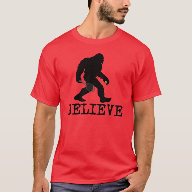 Camiseta Eu acredito em Sasquatch (Frente)