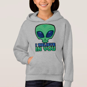Camiseta Eu Acredito Em Sua Alienígena De Cartoons Amigável