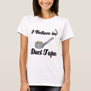 Camiseta eu acredito na fita adesiva