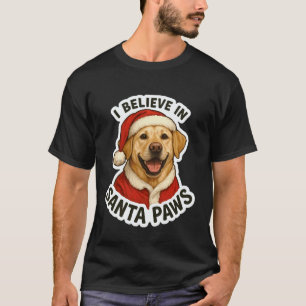 Camiseta Eu Acredito no Cachorro Labrador Retriever Santa P