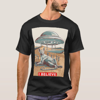 Camiseta Eu Acredito no Sequestro de Gato Sphynx Perfeito P