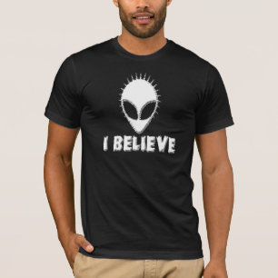 Camiseta Eu acredito nos aliens
