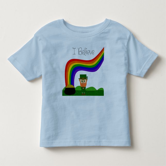Camiseta Eu acredito - o Leprechaun (Frente)