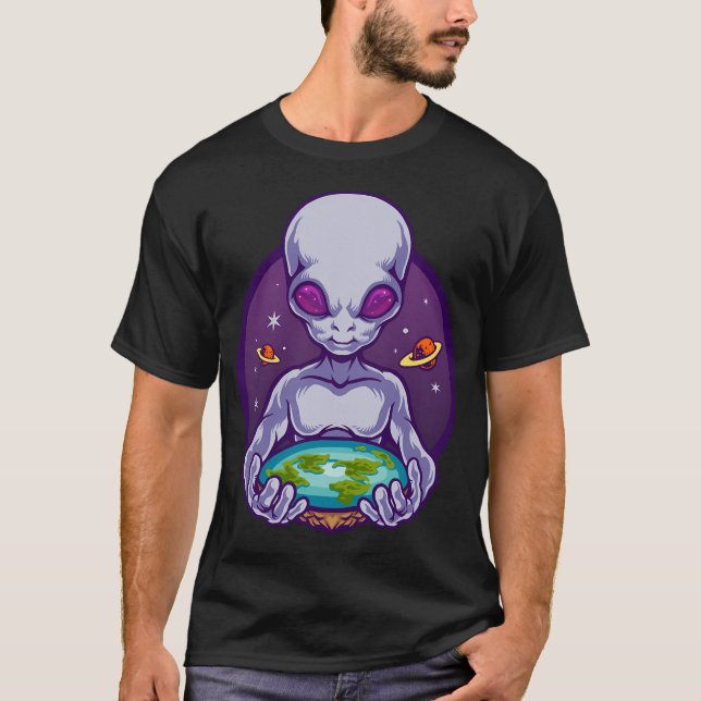 Camiseta Eu Acredito Que Invasão De Alienígenas Terrestres  (Frente)