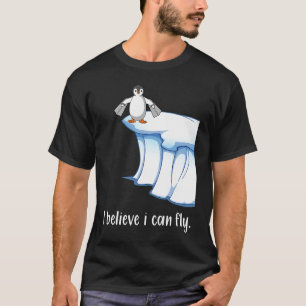 Camiseta Eu acredito que posso voar motivação iceberg asas