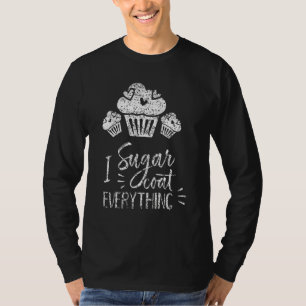 Camiseta Eu Açúcar Casaco Tudo O Assar Faca Fazendo Hobby B