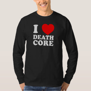 Camiseta Eu adoro a cabeça de metal de música sofisticada e