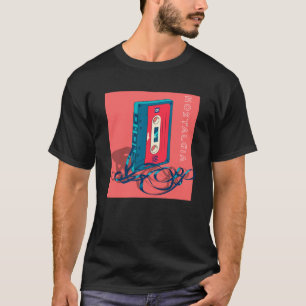 Camiseta Eu adoro a Cassete Nostalgia dos 80 Retro dos 80