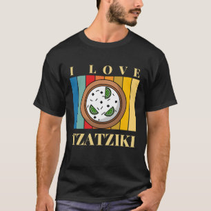 Camiseta Eu adoro a comida grega tzatziki