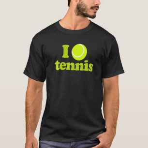 Camiseta Eu adoro a ideia do jogador de Tênis de Design Tên