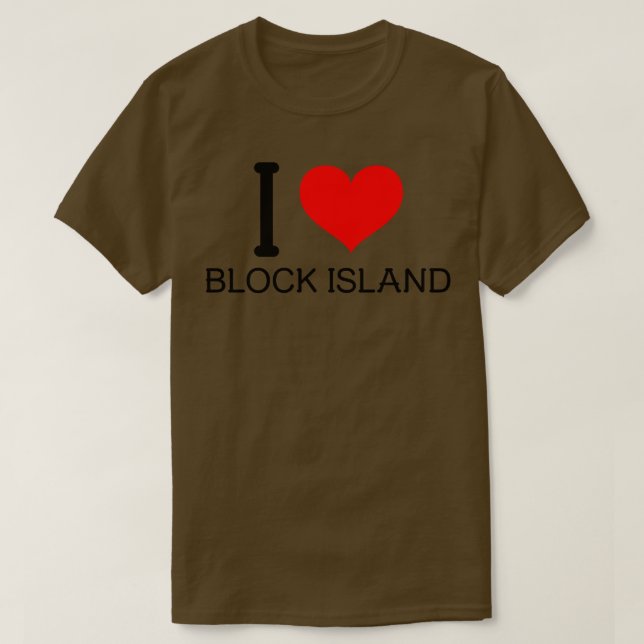 Camiseta Eu adoro a ilha do bloco (Frente do Design)