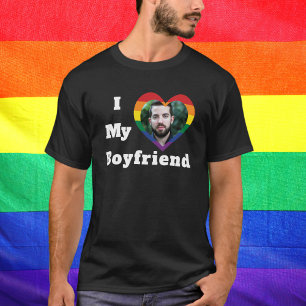 Camiseta Eu adoro a minha foto personalizada LGBTQ para Org