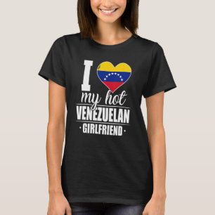 Camiseta Eu adoro a minha Namorada venezuelana venezuelana 