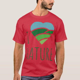 Camiseta Eu Adoro A Natureza T Bonita Presente Sobre A Natu