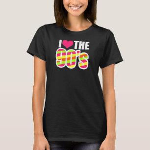 Camiseta Eu adoro a Nostalgia dos anos 90 Retro dos anos 90