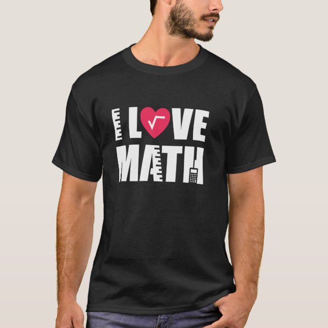 Camiseta Eu adoro a Operação Matemática (Frente)