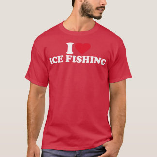 Camiseta Eu adoro a pesca de gelo