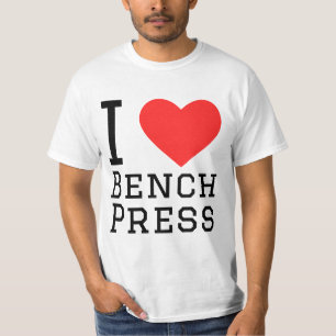 Camiseta Eu adoro a prensa do banco