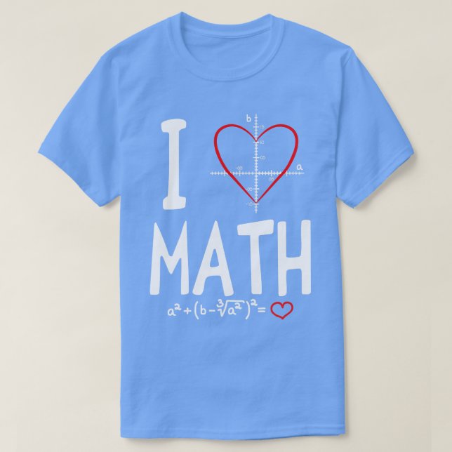 Camiseta Eu adoro a Sujeira da Matemática (Frente do Design)