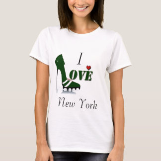 Camiseta EU ADORO A TEIRA DE Futebol DE NOVA YORK