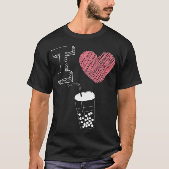 Camiseta Eu adoro a tia Chá Bubble (Frente)