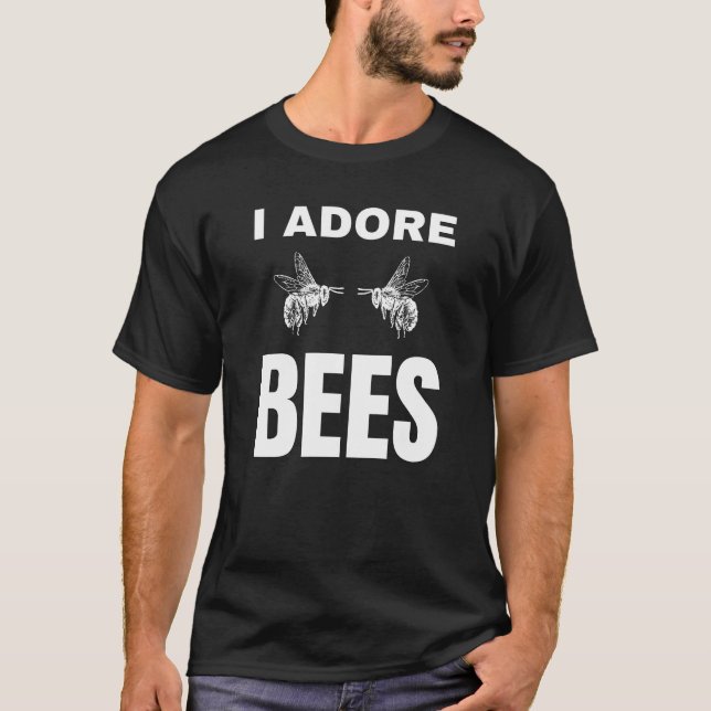 Camiseta Eu adoro abelhas (Frente)