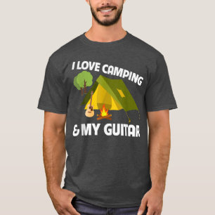 Camiseta Eu adoro acampamento e meu festival de música do t