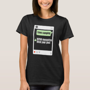 Camiseta Eu Adoro Acampar Mosquitos 10258 Gostou Do Seu Pos